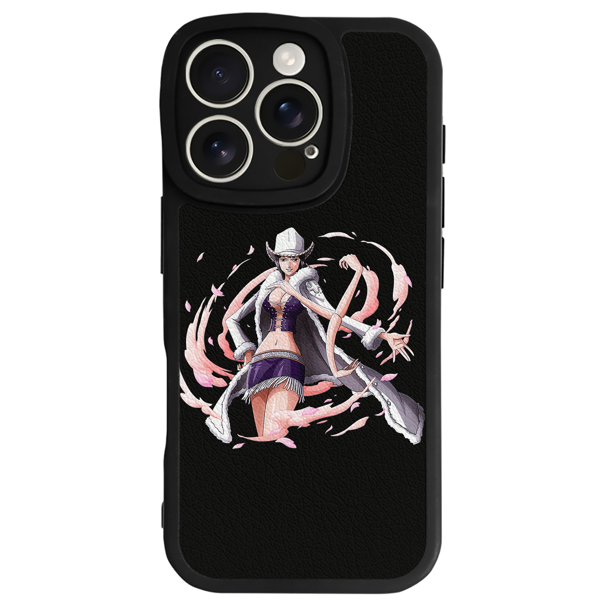 （画像用） ワンピース ニコ・ロビン ONE PIECE Nico Robin 【iPhone 16シリーズ対応】シリコンスマホケース（レザー調） 材質：シリコン
